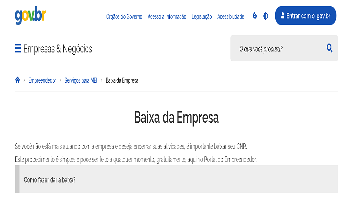 COMO DAR BAIXA ou CANCELAR o CNPJ MEI